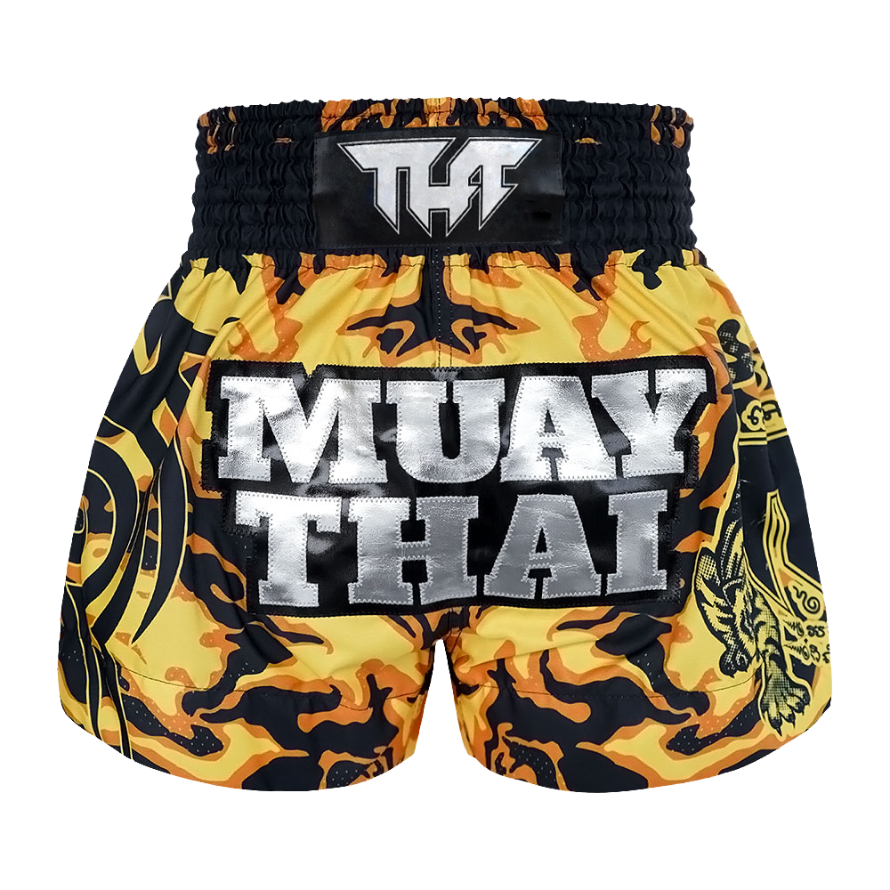 Tuff Yellow Camouflage Thai Boxing Shorts