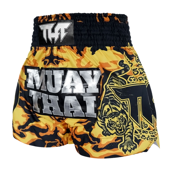 Tuff Yellow Camouflage Thai Boxing Shorts