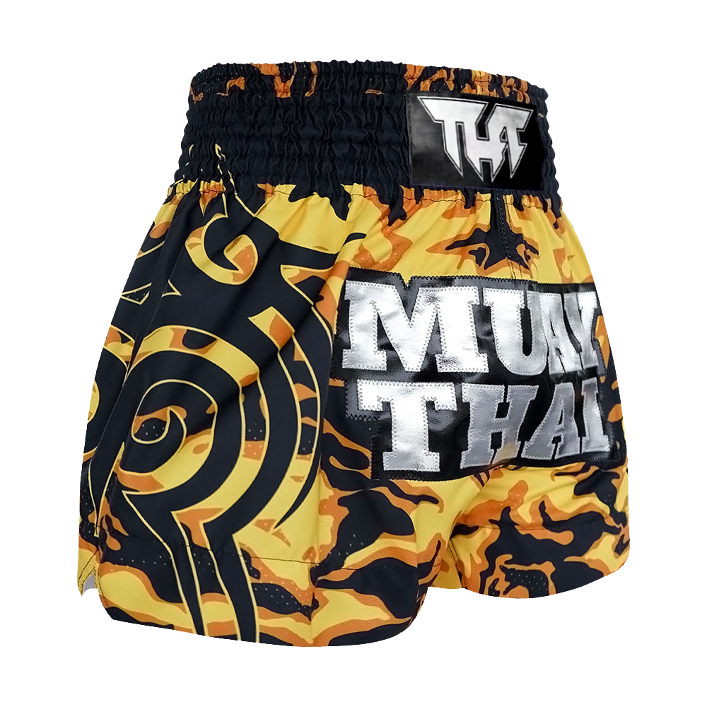Tuff Yellow Camouflage Thai Boxing Shorts