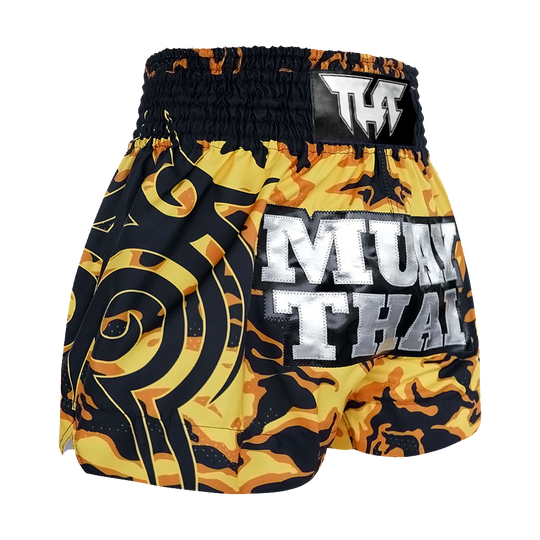 Tuff Yellow Camouflage Thai Boxing Shorts