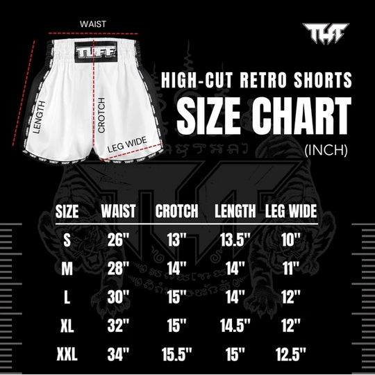 Tuff - Yaksa Yantra High-Cut Retro Muay Thai Shorts