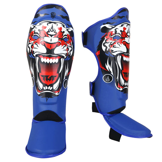 Tuff Tiger MMA Shin Guards - Blue