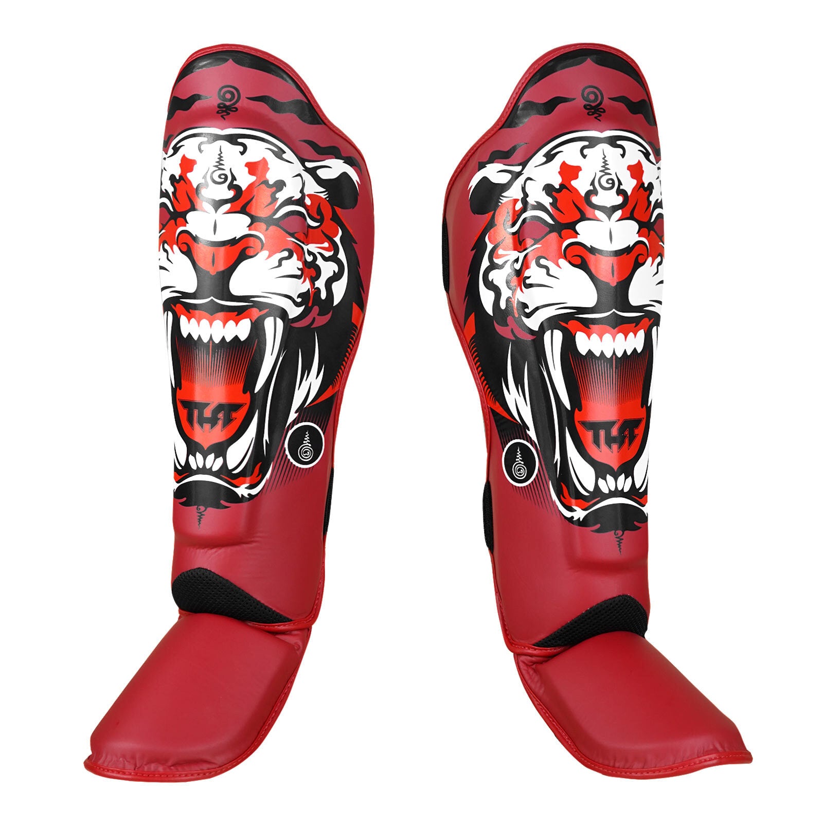 Tuff Tiger MMA Shin Guards - Red