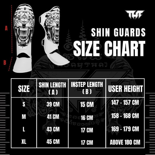 Tuff Tiger MMA Shin Guards - Red