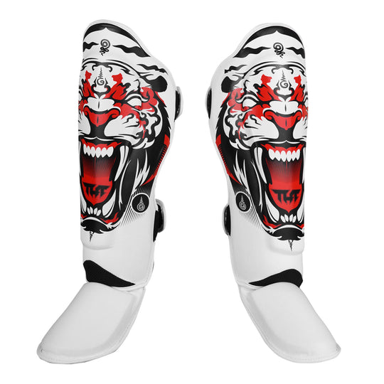 Tuff Tiger MMA Shin Guards - White