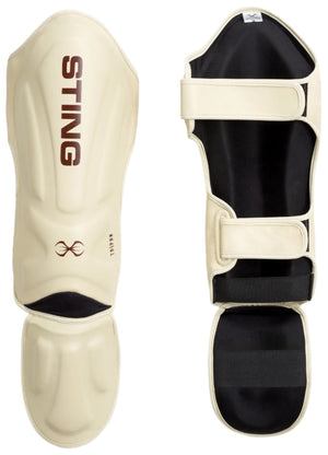 Sting Taipan MMA Shin & Foot Protector - Beige/Brown
