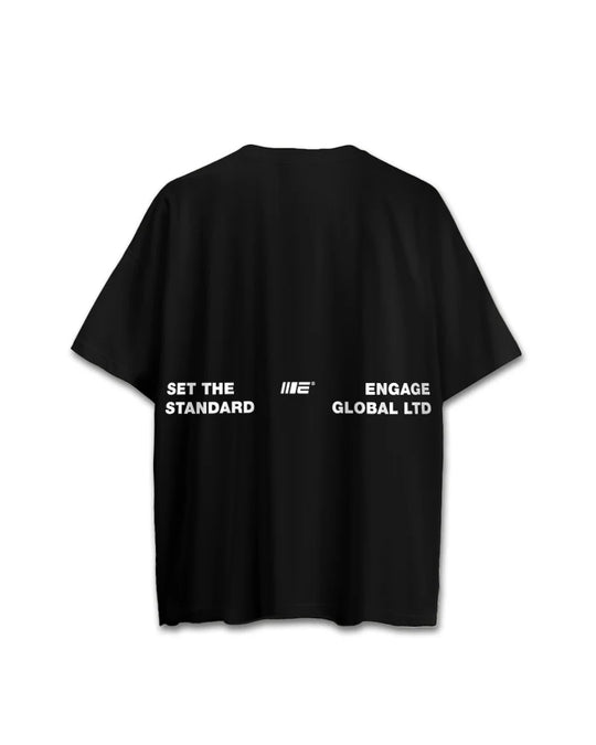 Engage Set The Standard Oversized Training Tee - Black