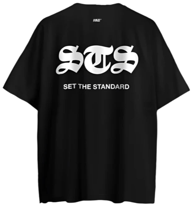 Engage Set The Standard 'STS' Oversized Training Tee - Black