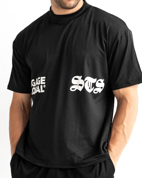 Engage Set The Standard Oversized Training Tee - Black