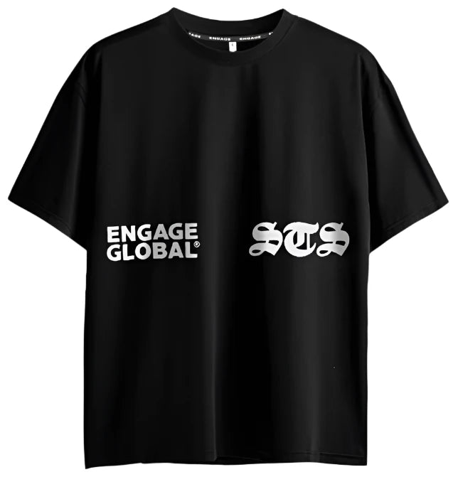 Engage Set The Standard Oversized Training Tee - Black