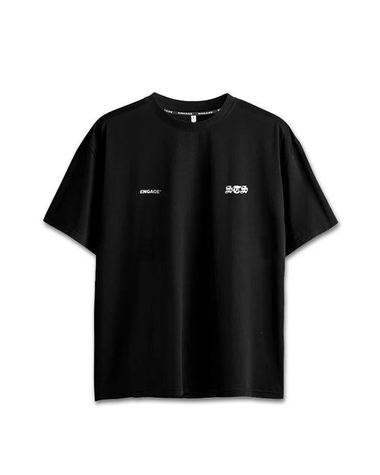 Engage Set The Standard 'STS' Oversized Training Tee - Black