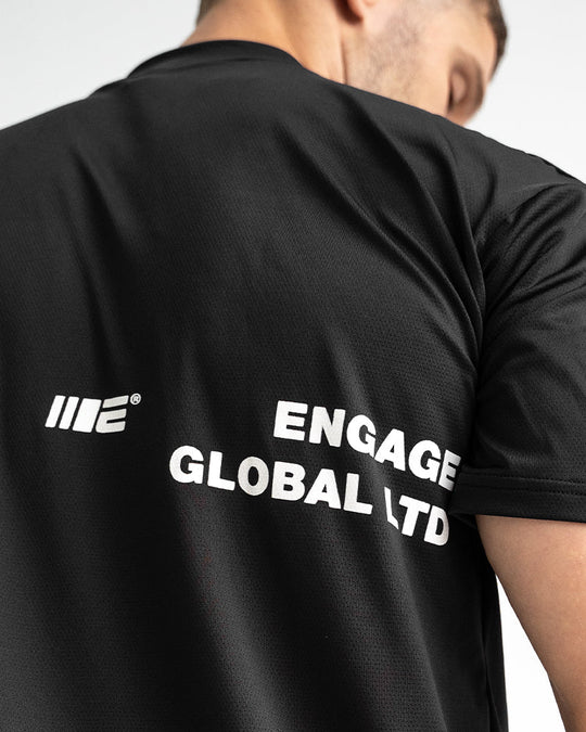 Engage Set The Standard Oversized Training Tee - Black