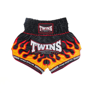 Twins Special TBS-Flame Muay Thai Shorts - Black