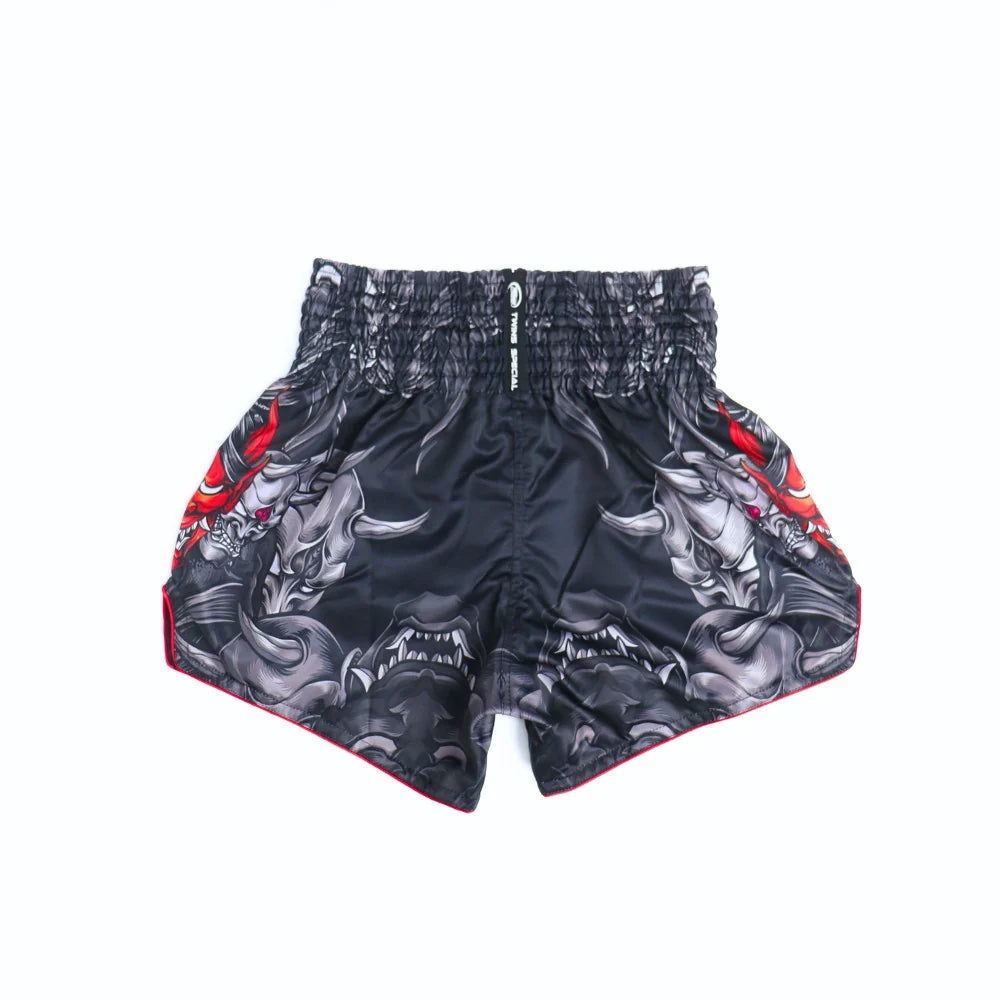 Twins Special TBS-Kabuki Muay Thai Shorts - Black