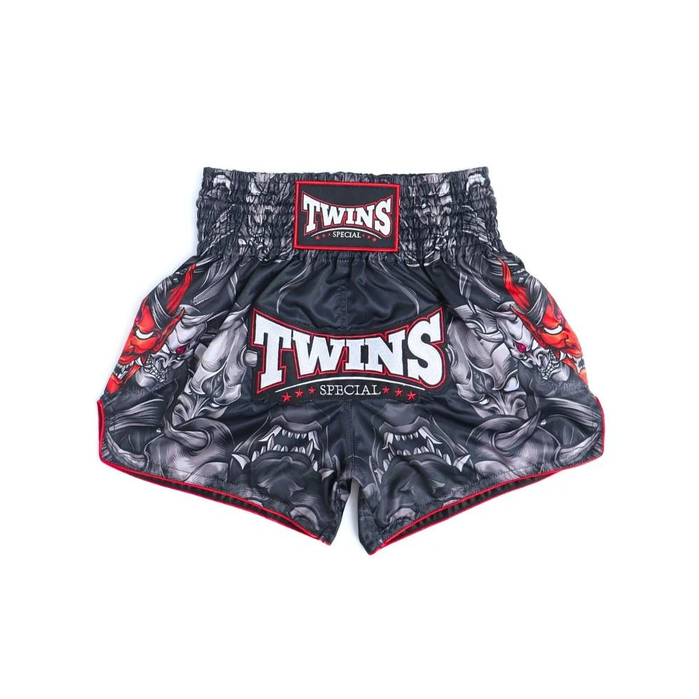 Twins Special TBS-Kabuki Muay Thai Shorts - Black