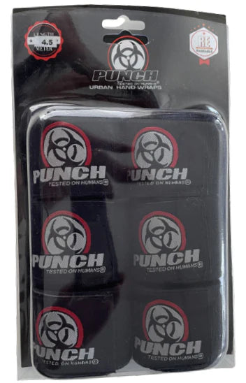 Punch Hand Wraps - Urban™ 4.5m - 3 Set - Black