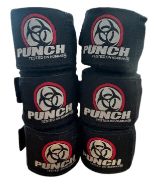 Punch Hand Wraps - Urban™ 4.5m - 3 Set - Black