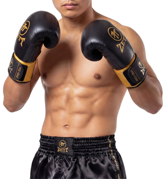 Zett Pro Leather Boxing Gloves