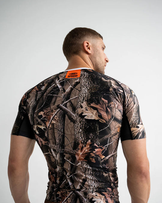 Engage Real Camo Short Sleeve Rash Guard