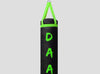 DAAN MMA Leather Boxing Punching Bag - Black/Green