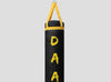 DAAN MMA Leather Boxing Punching Bag - Black/Yellow