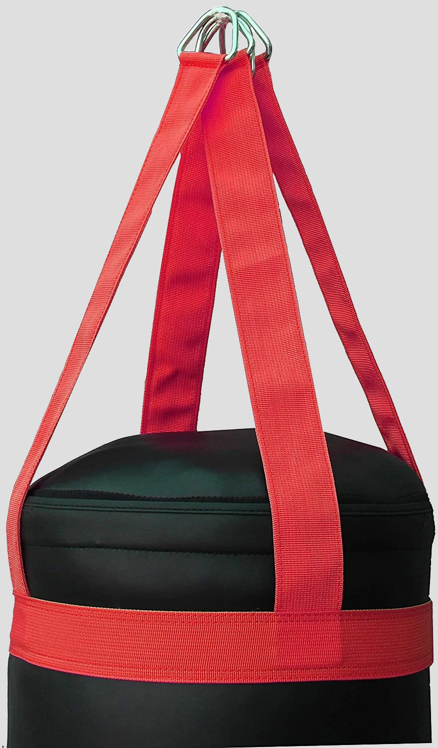 DAAN MMA Leather Boxing Punching Bag - Black/Red