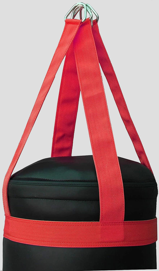 DAAN MMA Leather Boxing Punching Bag - Black/Red