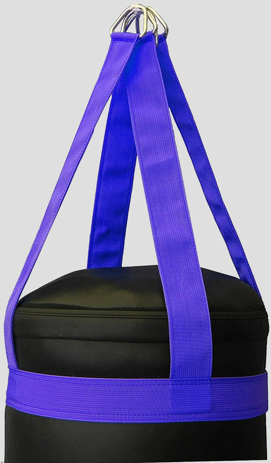 DAAN MMA Leather Boxing Punching Bag - Black/Blue