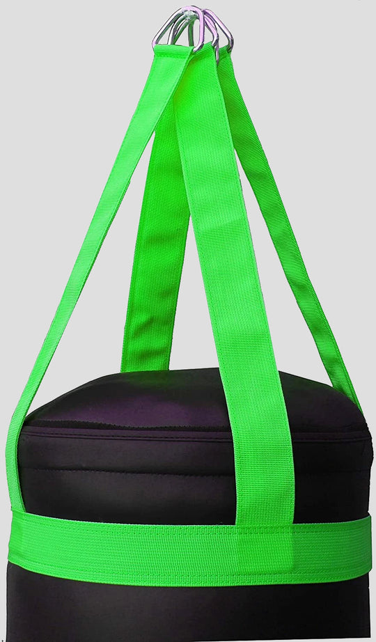 DAAN MMA Leather Boxing Punching Bag - Black/Green