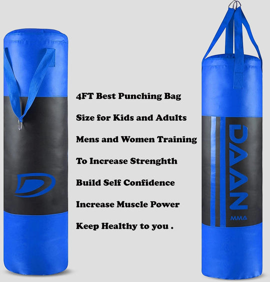 DAAN MMA Vinyl Boxing Punching Bag - Blue