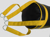 DAAN MMA Leather Boxing Punching Bag - Black/Yellow