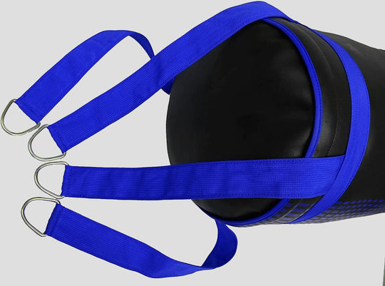 DAAN MMA Leather Boxing Punching Bag - Black/Blue