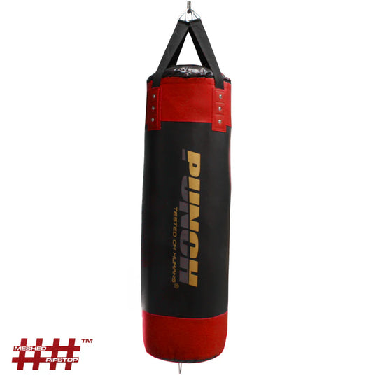 Punch Boxing Bag - Urban™ - Straps - 4ft - Black/Red
