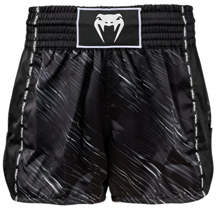 Venum Tectonic Rapid Muay Thai Shorts - Black/Grey/White