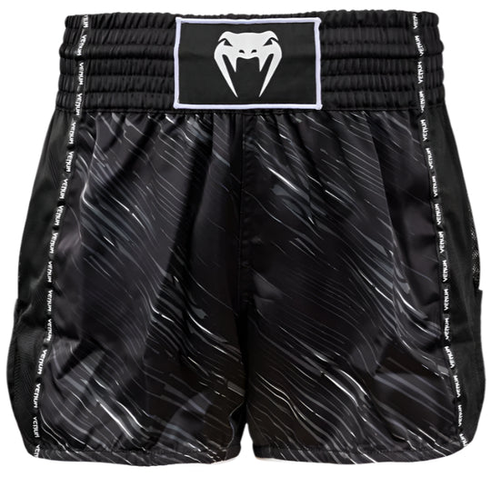 Venum Tectonic Rapid Muay Thai Shorts - Black/Grey/White