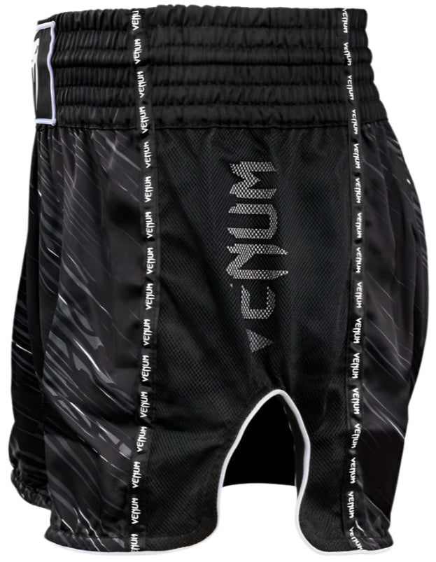 Venum Tectonic Rapid Muay Thai Shorts - Black/Grey/White