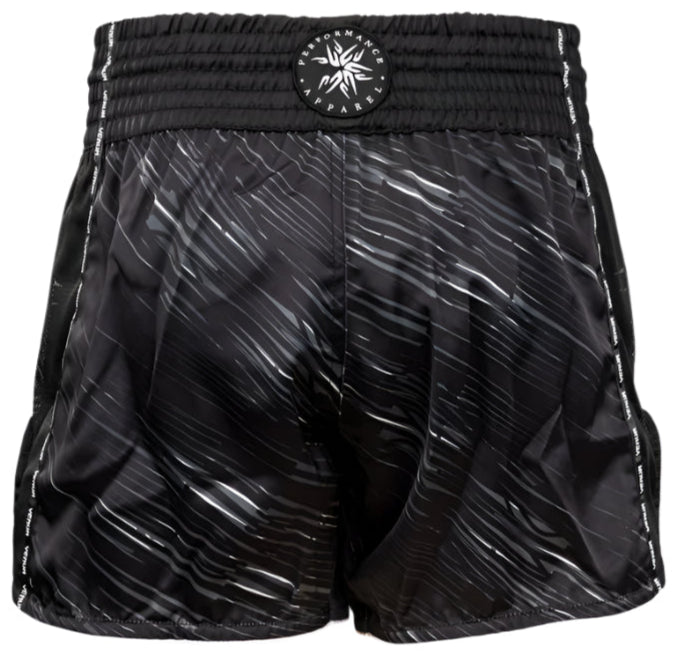 Venum Tectonic Rapid Muay Thai Shorts - Black/Grey/White