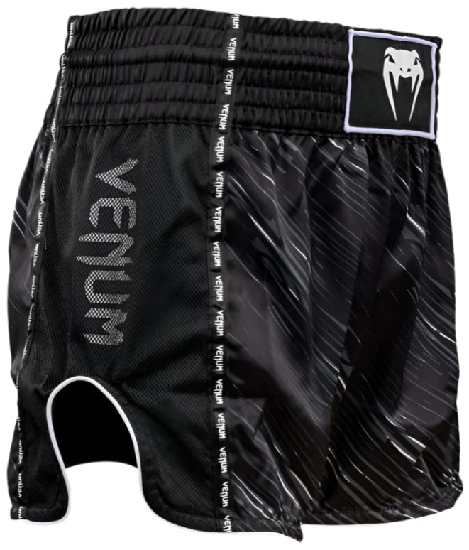Venum Tectonic Rapid Muay Thai Shorts - Black/Grey/White
