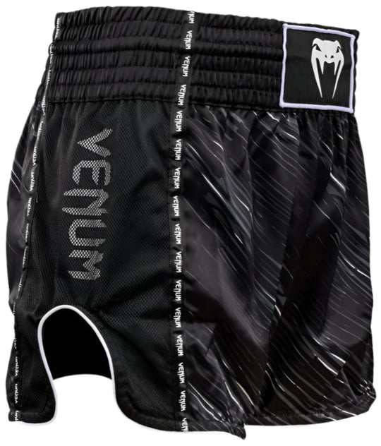 Venum Tectonic Rapid Muay Thai Shorts - Black/Grey/White