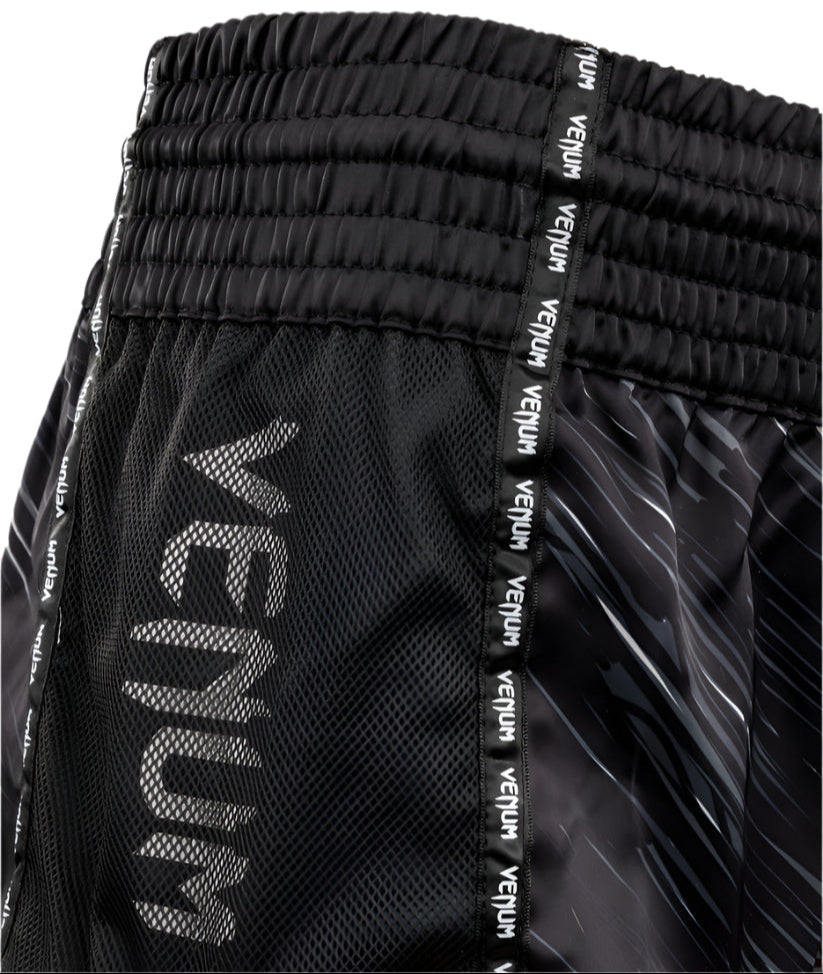 Venum Tectonic Rapid Muay Thai Shorts - Black/Grey/White