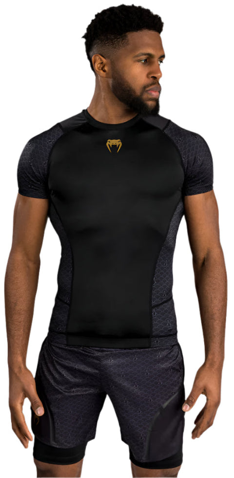 Venum X Assassin's Creed Shadows Rashguard Short Sleeve - Black