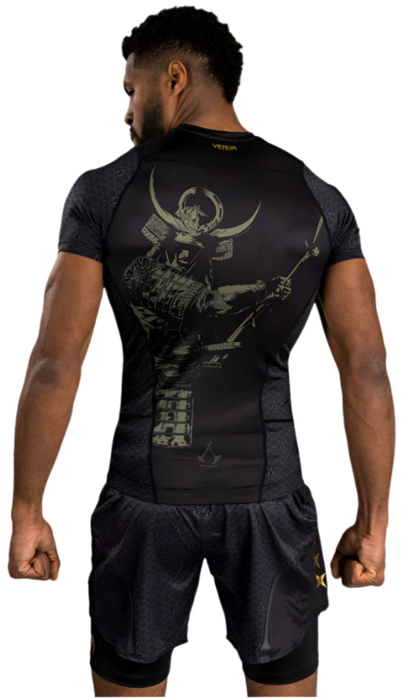 Venum X Assassin's Creed Shadows Rashguard Short Sleeve - Black