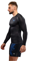 Venum Thunder Dragon Long Sleeve Rashguard - Black/Royal Blue