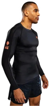 Venum Thunder Dragon Long Sleeve Rashguard - Black/Grey/Copper