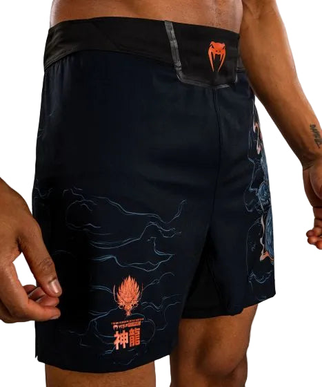 Venum Thunder Dragon Fightshorts - Black/Grey/Copper