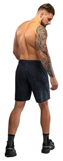 Venum Thunder Dragon Training Shorts - Black/Royal Blue