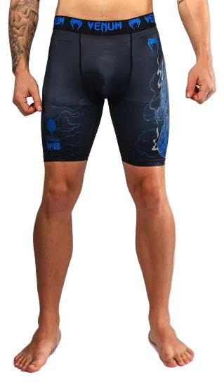 Venum Thunder Dragon Vale Tudo Shorts - Black/Royal Blue