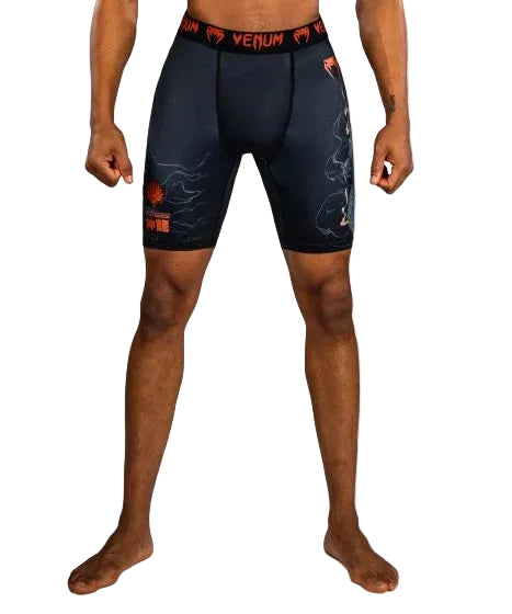 Venum Thunder Dragon Vale Tudo Shorts - Black/Grey/Copper