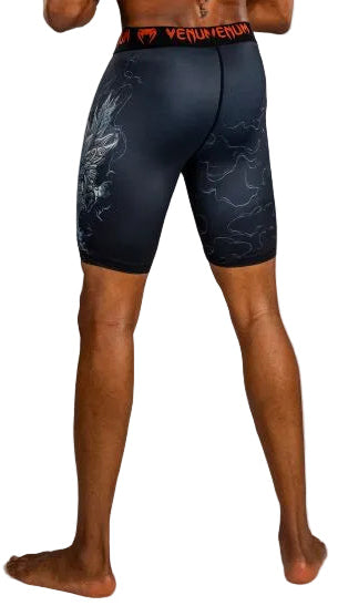 Venum Thunder Dragon Vale Tudo Shorts - Black/Grey/Copper