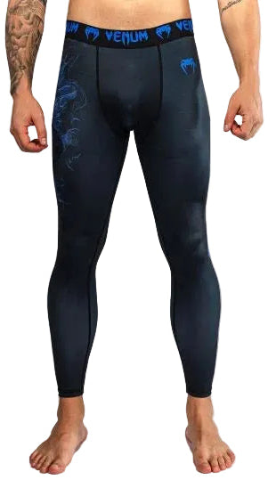 Venum Thunder Dragon Spats - Black/Royal Blue